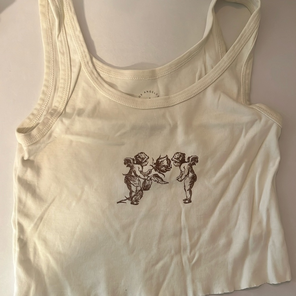 Cream colored crop top